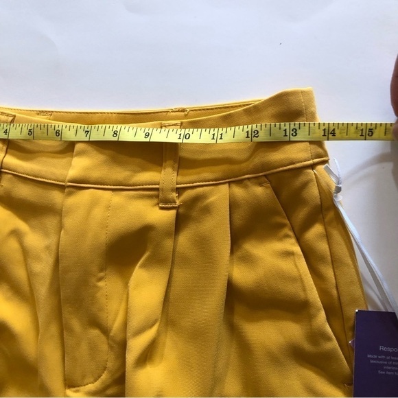 Sergio Hudson x Target Yellow High-Waist Wide Leg Tailored Trousers - Size XS - Picture 13 of 16